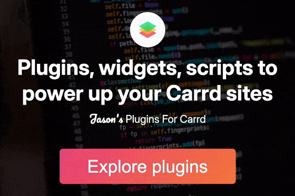 Jason's Plugins for Carrd