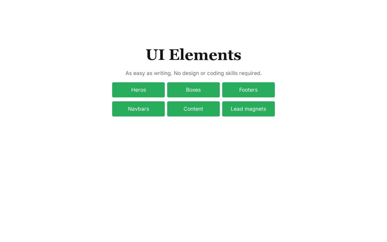 UI Elements